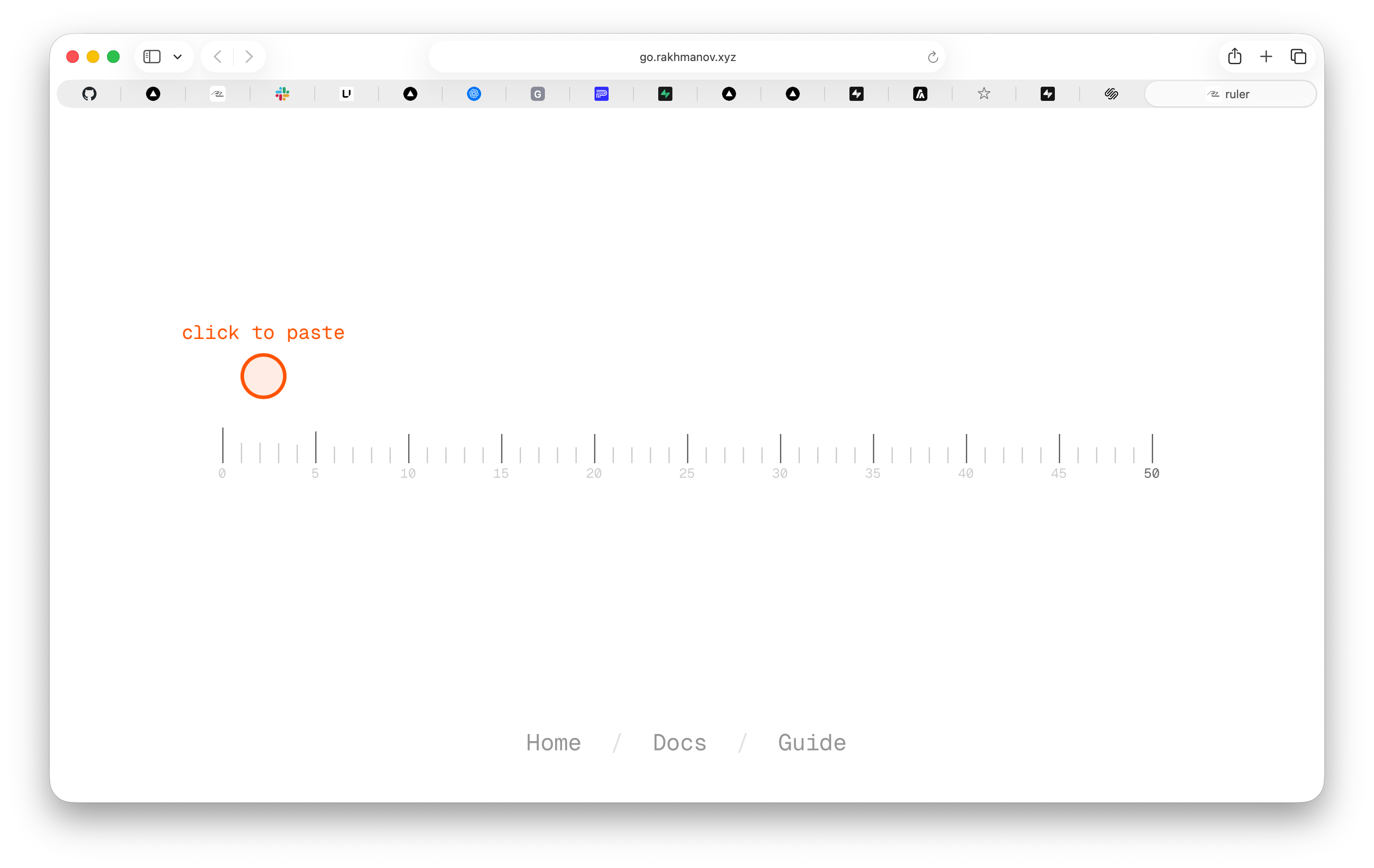 The Ruler shortener on the web